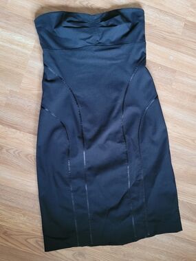 Vintage Express Black Bodycon Dress Size 12